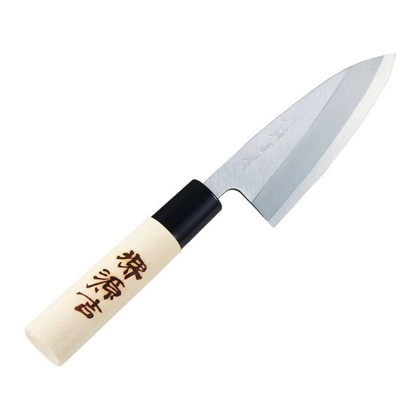 新商品 白一鋼紋鍛錬片刃和牛刀 – 堺一文字光秀
