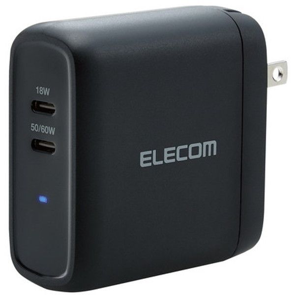 ELECOM MPA-ACCP24BK ubN AC[d USBRZg Type-C|[g×2 v68W ^ y