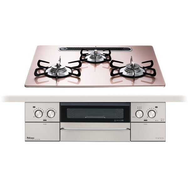 パロマ「フェイシス・グランド」都市ガスビルトインコンロ 幅60cm両面