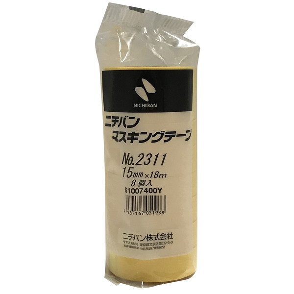 NICHIBAN No.2311 ԗp}XLOe[v 15mm×18m 8pbN