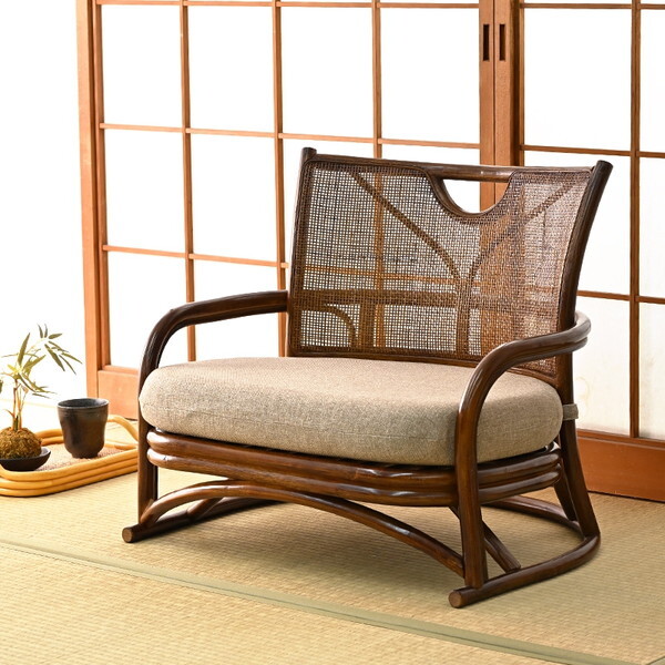 サンフラワーラタン C058HR ラタン あぐら座椅子 | 激安の新品・型落ち