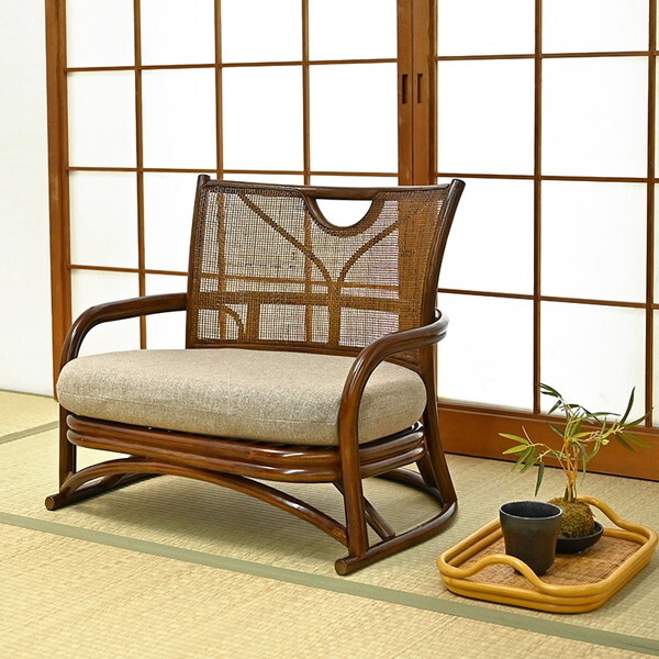 サンフラワーラタン C058HR ラタン あぐら座椅子 | 激安の新品・型落ち