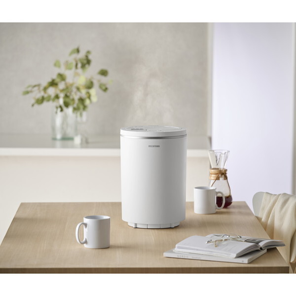 アイリスオーヤマ AHM-MH60-W ホワイト [スチーム式加湿器 (木造10畳