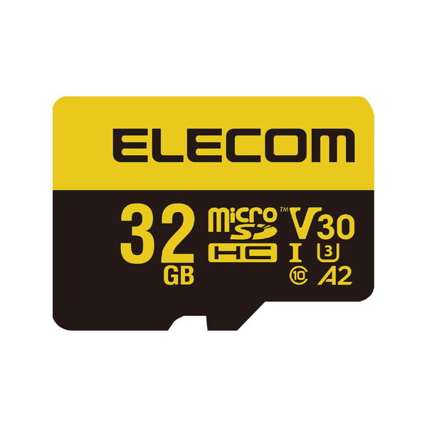 ELECOM MF-HMS032GU13V3 }CNSDJ[h microSDHC 32GB Class10 UHS-I U3 V30 Ǎő90MB/s h IPX7 SDϊA_v^[t
