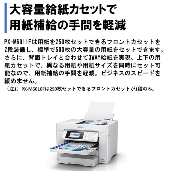 EPSON PX-M6011F ビジネスインクジェット [A3カラーインクジェット複合