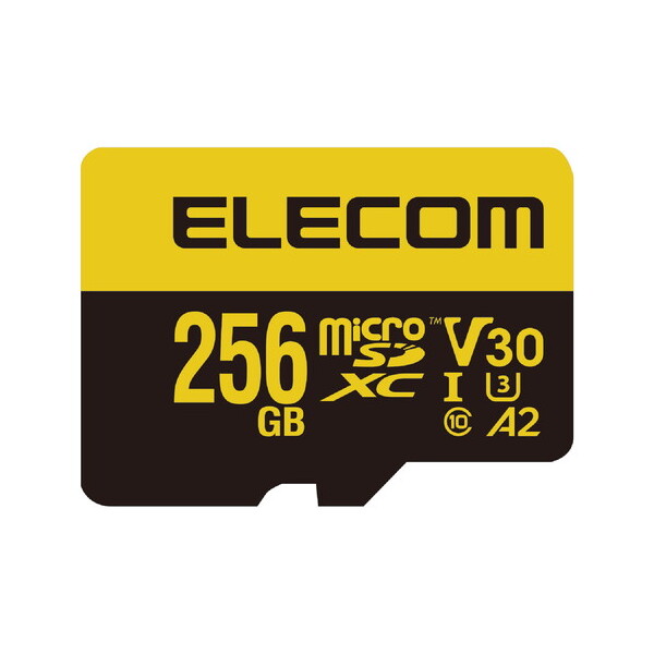 ELECOM MF-HMS256GU13V3 }CNSDJ[h microSDXC 256GB Class10 UHS-I U3 V30 Ǎő90MB/s h IPX7 SDϊA_v^[t