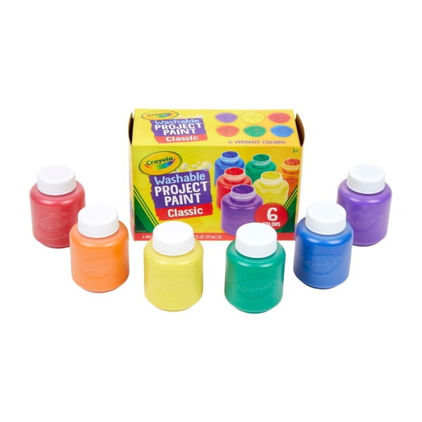 Crayola Washable Kid's Paint 6 Classic Colors łƂLbYG̋ 6FZbg (NVbNJ[) 541204