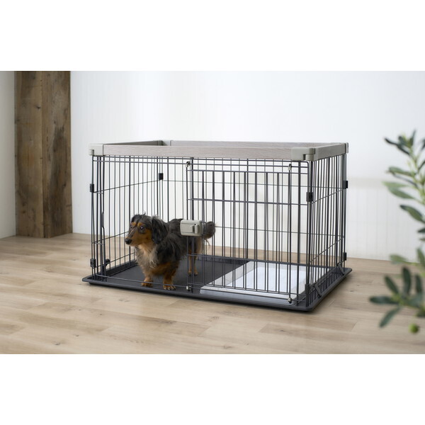 犬用ケージ アッシュグレー アイリスオーヤマ 【公式ショッピングサイト】