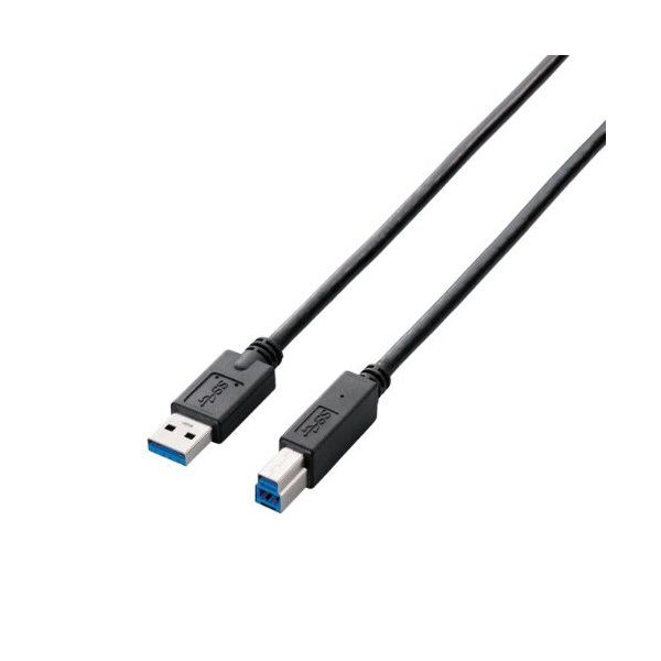ELECOM USB3-AB05BK ブラック [USB3.0ケーブル（A-B） 0.5m] | 激安の