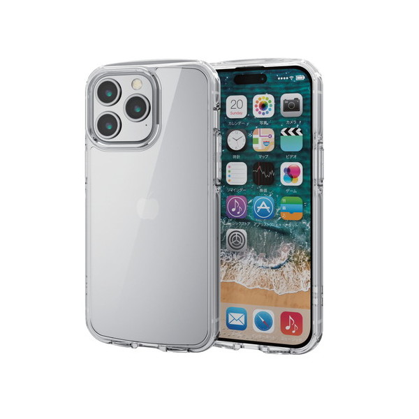 ELECOM PM-A23DTSLACR NA [iPhone15 Pro Max P[X nCubh Ռz y ^ Xgbvz[t TOUGH SLIM LITE]