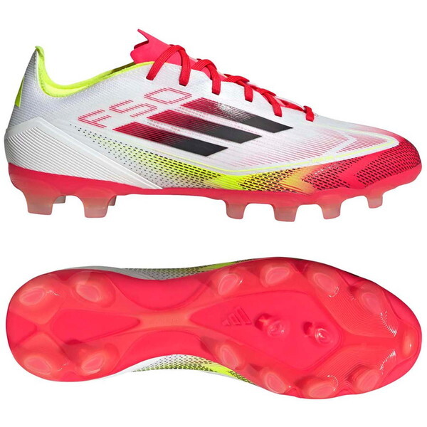 アディダス サッカー スパイク F50 Pro HG/AG/土・人工芝用 ホワイト