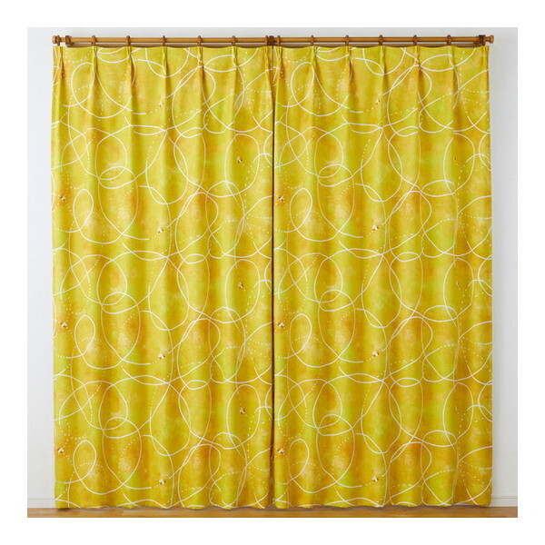 �X�~�m�G V1375 100x135 DESIGN LIFE �Ռ��J�[�e�� �n�~���O�r�[ 100×135cm �C�G���[ V1375 1����