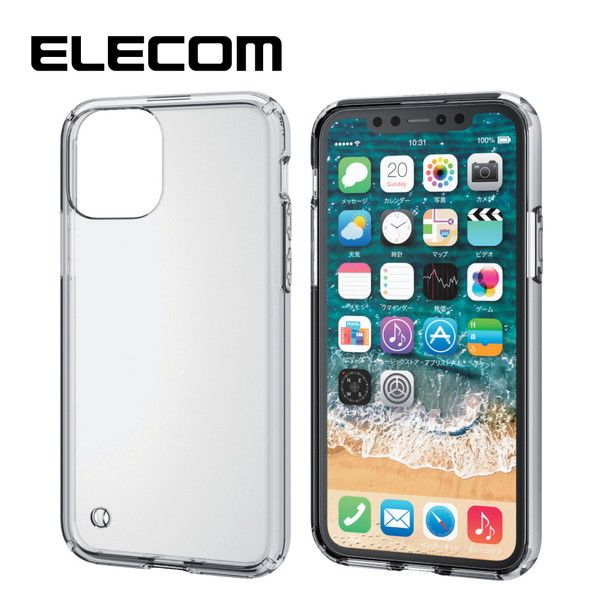 ELECOM PM-A19BHVCCR iPhone 5.8C` P[X ϏՌ  NA
