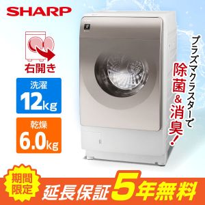 期間限定5年延長保証セット】 SHARP ES-V12C-NR アッシュゴールド 