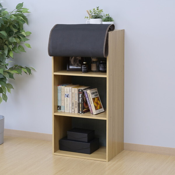 らかのさま専用ページ♡カーテンボックスシェルフ 山善 カラーボックスカーテン 綿麻風QCBC-1(BR) | 激安の新品・型落ち