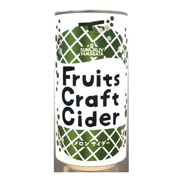 山形食品 フルーツクラフトサイダー メロン 缶 200mlx30