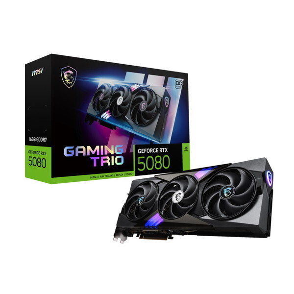 MSI GeForce RTX 5080 16G GAMING TRIO OC ブラック [グラフィック 