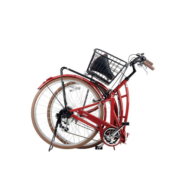 CAPTAIN STAG YG-0217 バレイ FDB266 (エンジ) [折り畳み自転車（26 
