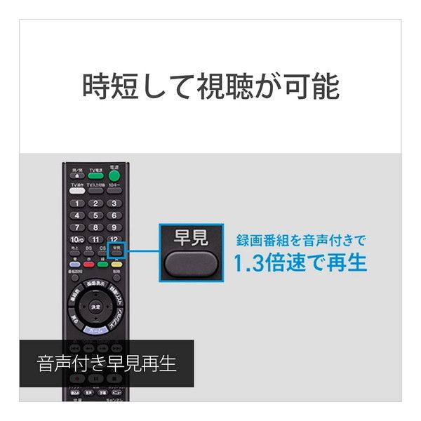 ソニー 2TB 2チューナー ブルーレイレコーダー BDZ-ZW2800 長時間録画 W録画対応(2021年モデル) - 1