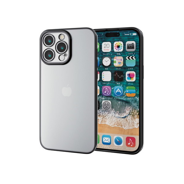 ELECOM PM-A23DUCTMKBK ^bNubN [iPhone15 Pro Max P[X \tg JYی݌v ^bNH Ɍ݌v]