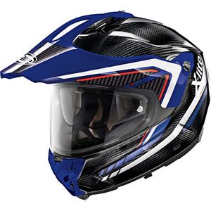 ゴーグル付き バイク オフロードヘルメット ブルー Mサイズ VoiD