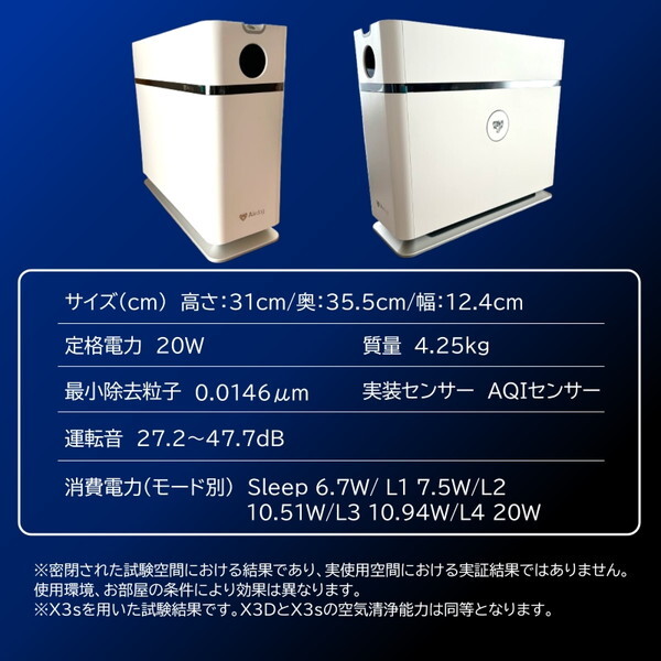Airdog X1D ホワイト [空気清浄機(～7畳)] | 激安の新品・型落ち