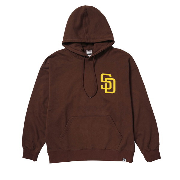 fanatics MLB STANDARD EMBLEM LOGO HOODIE SDphX BROWN M TCY ML0625FW04 XEFbgVc
