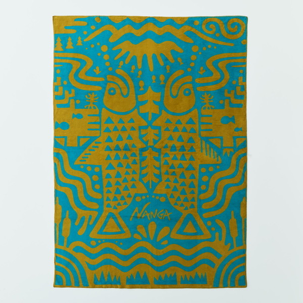 NANGA iK I[VIuCt RbguPbg VO u[I[V OCEAN OF LIFE COTTON BLANKET S SINGLE BLUE OCEAN NZ2254-4C426 N1LEUCs4