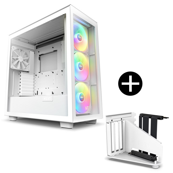 NZXT CM-H71EW-02 ホワイト H7 Elite ミドルタワー型PCケース + AB-RH175-W1 ホワイト  垂直型GPUホルダー&ライザーケーブル (PCIE4.0x16) セット | 激安の新品・型落ち・アウトレット 家電 通販 XPRICE -  エクスプライス (旧