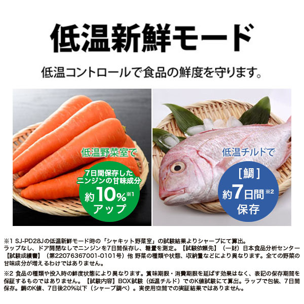 SHARP SJ-PD28J-T アコールブラウン [冷蔵庫 (280L・右開き)] | 激安の