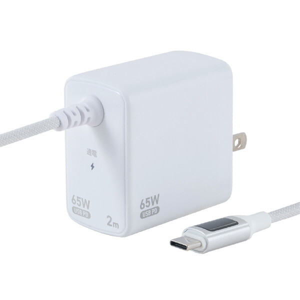 Nakabayashi JYU-AC0220W  [GaN 65W PD[d 2m]