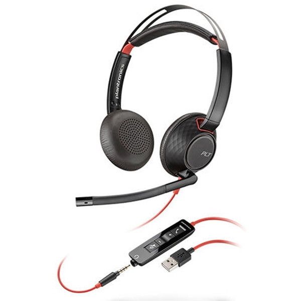 PLANTRONICS PPBKW-5220UA ブラック Blackwire [USBヘッドセット 両耳