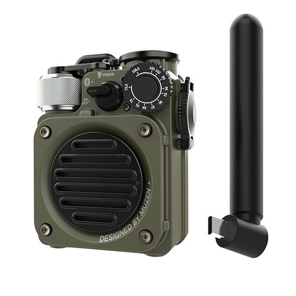 MUZEN MW-PVXI3G �W�����O���O���[�� Wild Mini ��3���� [�|�[�^�u���X�s�[�J�[ (Bluetooth�Ή�/�h��)]