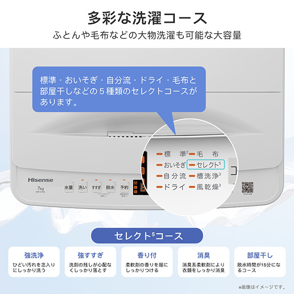 Hisense HW-K70L [全自動洗濯機 (7.0kg)] | 激安の新品・型落ち