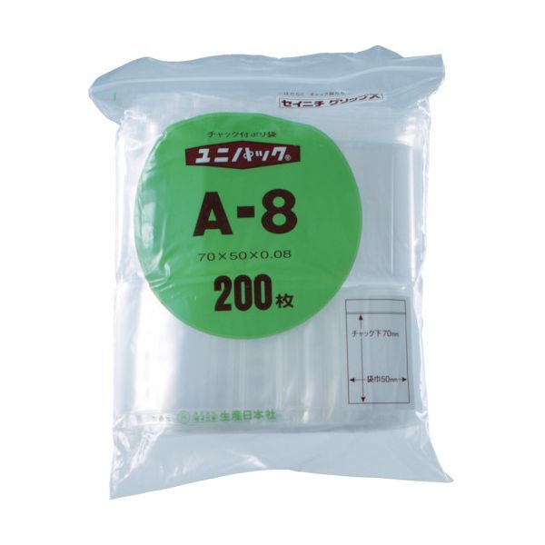 �Z�C�j�` H8 �`���b�N�t�|���� ���j�p�b�N(����) H-8 ���� �c240×��170×����0.08mm 100����
