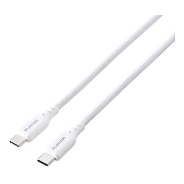 ELECOM MPA-CCMG10WH zCg [USB-C P[u (TypeC to C) (1m PD 60W fɂ iCbV }Olbg f[^])]