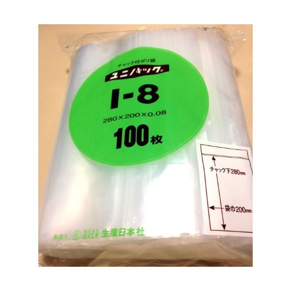 �Z�C�j�` I8 �`���b�N�t�|���� ���j�p�b�N(����) I-8 ���� �c280×��200×����0.08mm 100����