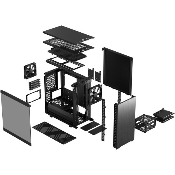 Fractal Design FD-C-DEF7M-02 Define 7 Mini Black TG Light Tint