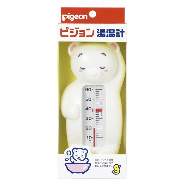 新生児期の沐浴に 湯温計 か黒 EMPEX