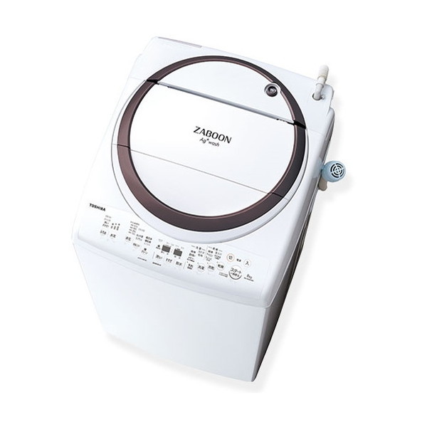 東芝 AW-8VM2 グランホワイト ZABOON [簡易乾燥機能付洗濯機(8.0kg