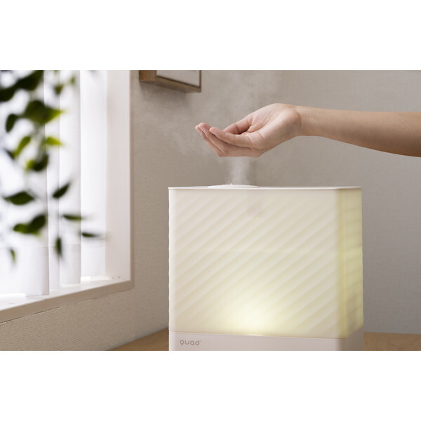 QUADS 加湿器 QS441アイボリー QUADS QS441 ハイブリッド加湿器 加湿量 19～125W 和室 8.5畳,洋室 14