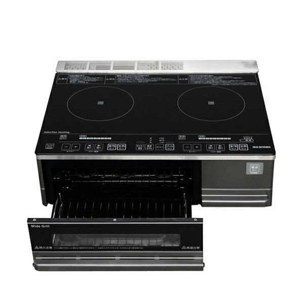 【美品】アイリスオーヤマ　IHクッキングヒーター IHC-SG221 2022年 アイリスオーヤマ IHC-SG221 [据え置き型 2口IHクッキングヒーター
