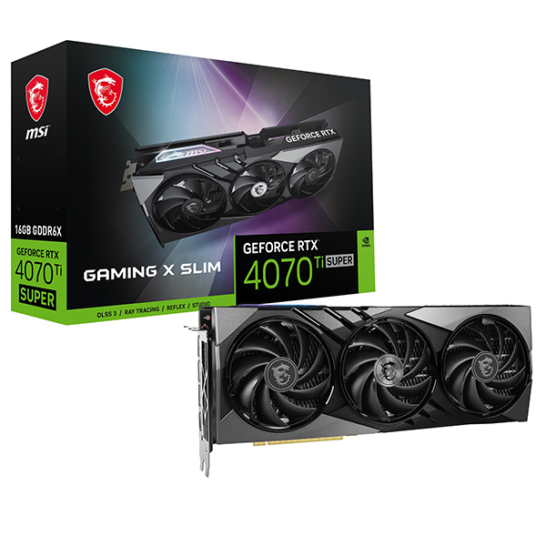 MSI GeForce RTX 4070 Ti SUPER 16G GAMING X SLIM ブラック