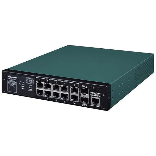 PANASONIC PN260893 10ポート PoE給電スイッチングハブ GA-ML8TPoE+