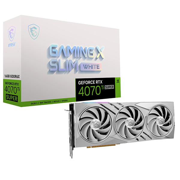 MSI GeForce RTX 4070 Ti SUPER 16G GAMING X SLIM WHITE ホワイト