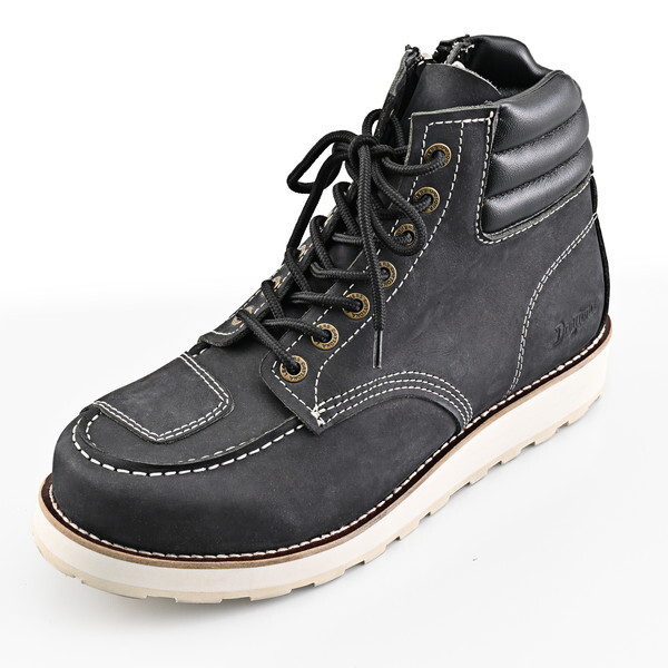 デイトナ D62903 バイク ブーツ ライディングシューズ ライディグブーツ メンズ 本革 牛革 シフトパッド付き モックトゥブーツ DS-006 ブラック 25.5cm