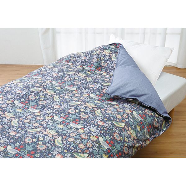 V&A あったかカバー いちご泥棒 掛けふとんカバー シングル 丸洗い