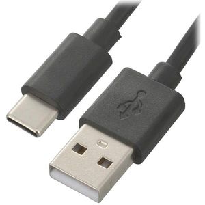 オーム電機 SMT-LC1M-K [USBケーブル2.0 タイプA-タイプC 1m]