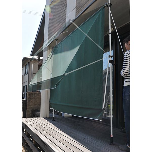 谷村実業 フック付き オーニング 2m ブラウン TAN-1200-20(BR) 谷村