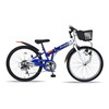 マイパラス MYPALLAS MJ824F BL 折畳ジュニアMTB24・6SP ブルー [マウンテンバイク (24インチ・6段変速)]